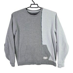Mens Under Armour Gray UA Playback Fleece Loose Sweatshirt Crewneck Size XL